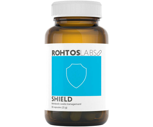 Shield contains a comprehensive blend of essential micronutrients and botanicals that are related to these functions, including vitamin C, vitamin E, zinc, selenium and quercetin.