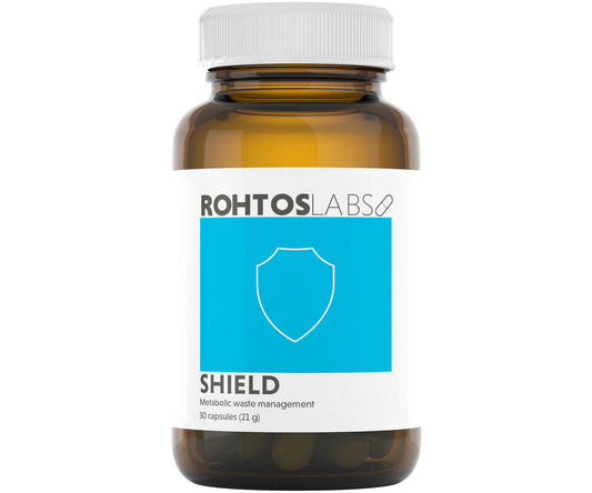 Shield contains a comprehensive blend of essential micronutrients and botanicals that are related to these functions, including vitamin C, vitamin E, zinc, selenium and quercetin. 